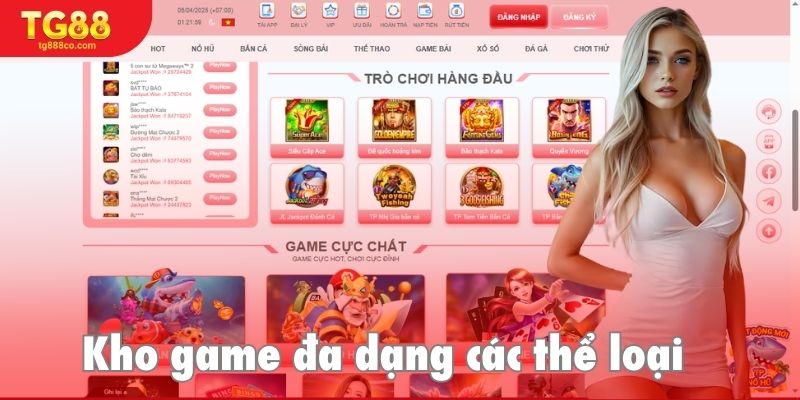 Thư viện game đồ sộ hơn 1000 trò chơi