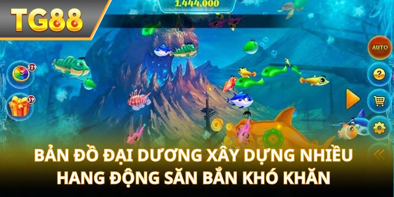 Bản đồ đại dương xây dựng nhiều hang động săn bắn khó khăn