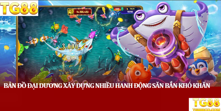 Bản đồ đại dương xây dựng nhiều hang động săn bắn khó khăn