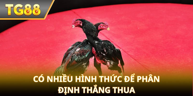 Có nhiều hình thức để phân định thắng thua