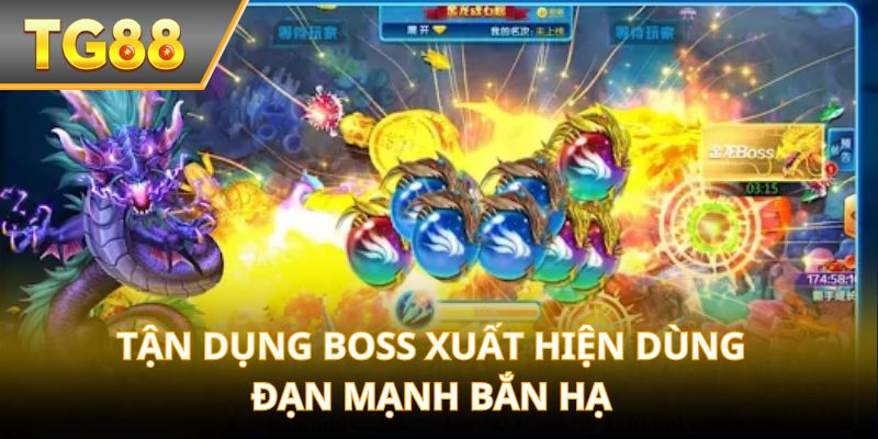 Tận dụng boss xuất hiện dùng đạn mạnh bắn hạ